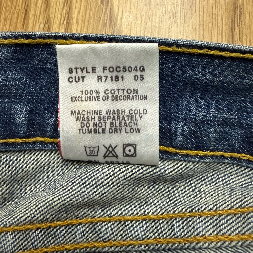 Lucky Brand Blue Denim Flare Jeans with Floral Embroidery - Picture 15 of 15